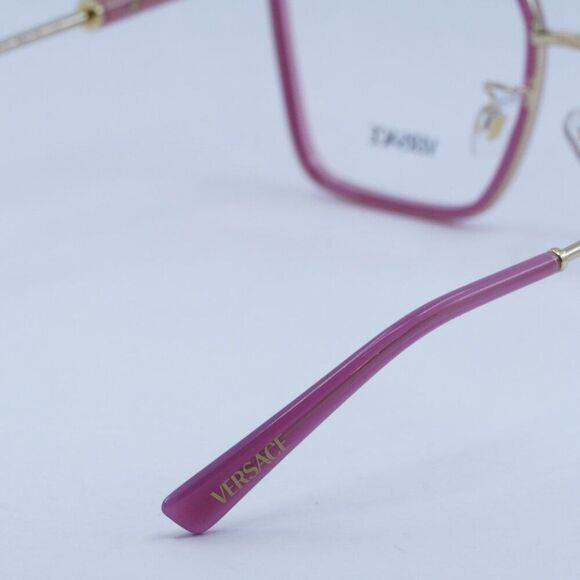 🕶️ New Versace VE1294D 1510 Eyeglasses - Opal Bordeaux/Gold Frame - Picture 8 of 11